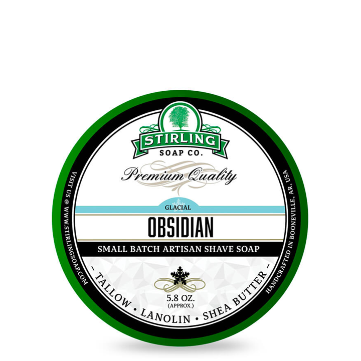 Stirling Soap Company Shaving Soap - Glacial Obsidian