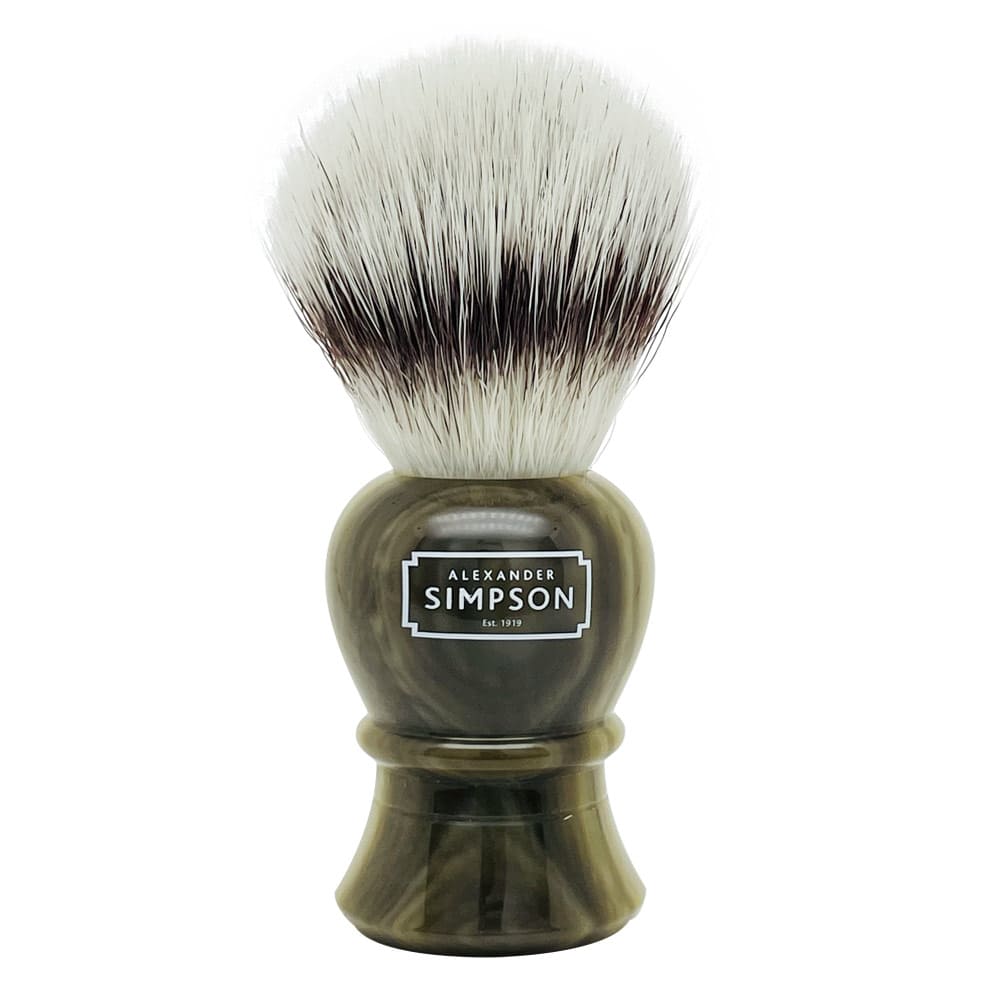 Simpsons Shaving Brush Islington L – Synthetic – Faux Horn