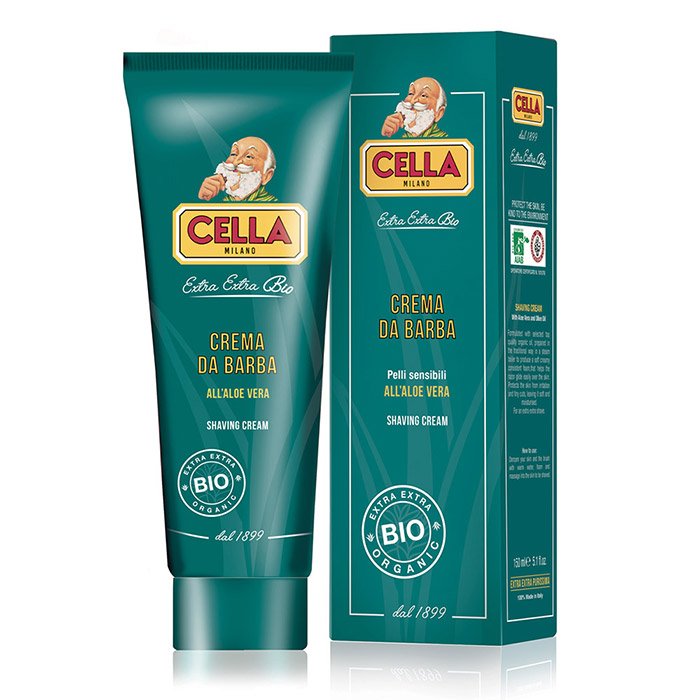 Cella Milano Ekologisk rakkräm på tub – Aloe Vera