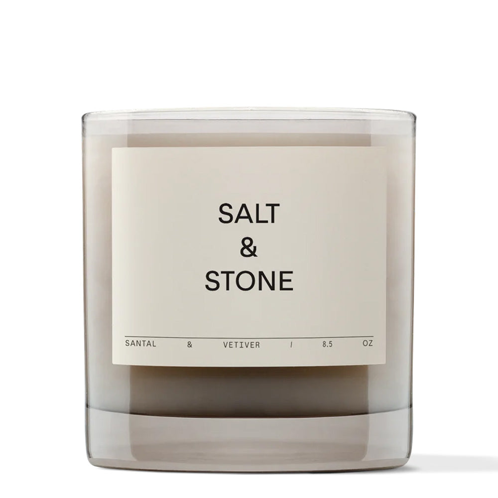 Salt & Stone Scented Candle – Santal & Vetiver