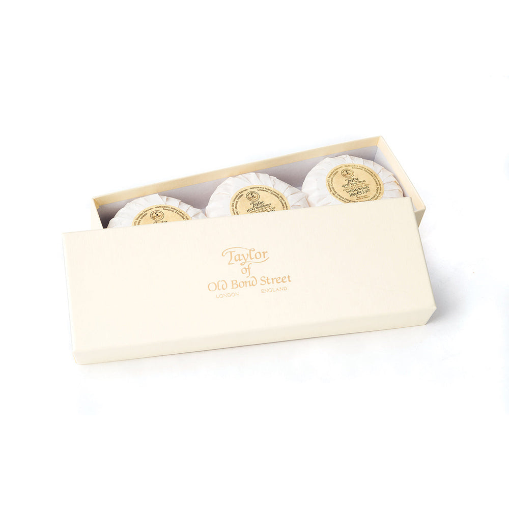 Taylor of Old Bond Street Presentask handtvål – 3 × 100 g
