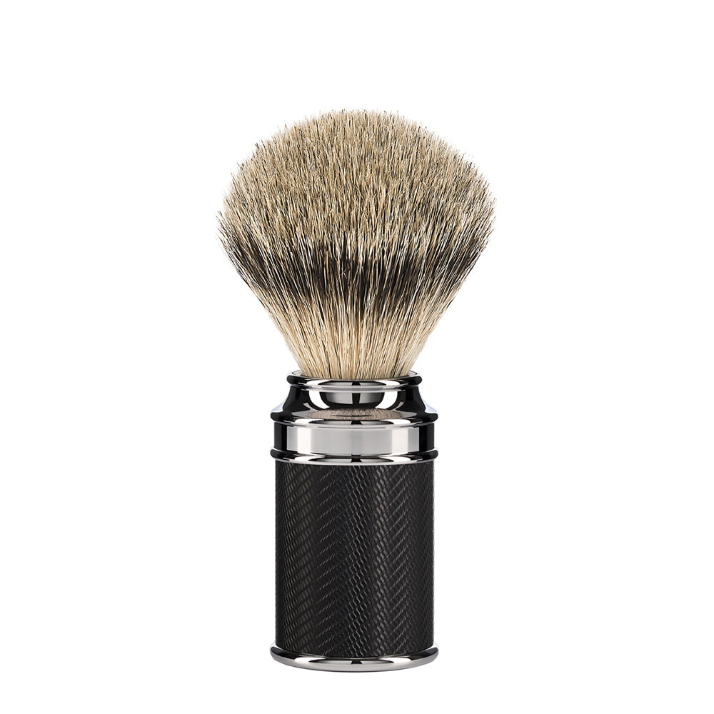 Rakset Traditionell - Säkerhetshyvel - Silvertip - Svart