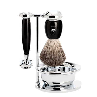 Bild av Vivo Safety Razor Shaving Set 4-Piece - Black