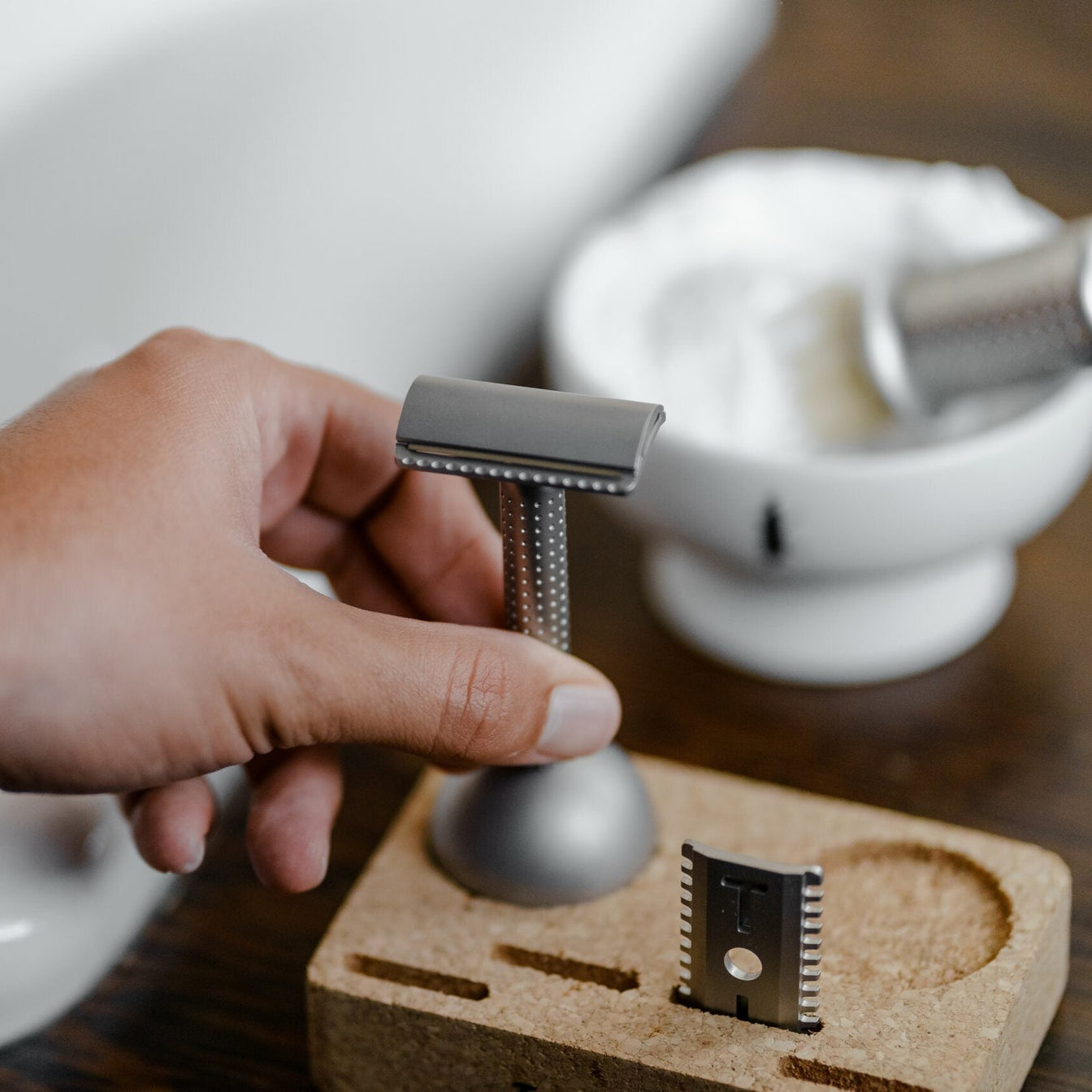 Safety Razor Open Comb Masamune Dark Stainless Steel Tatara razors