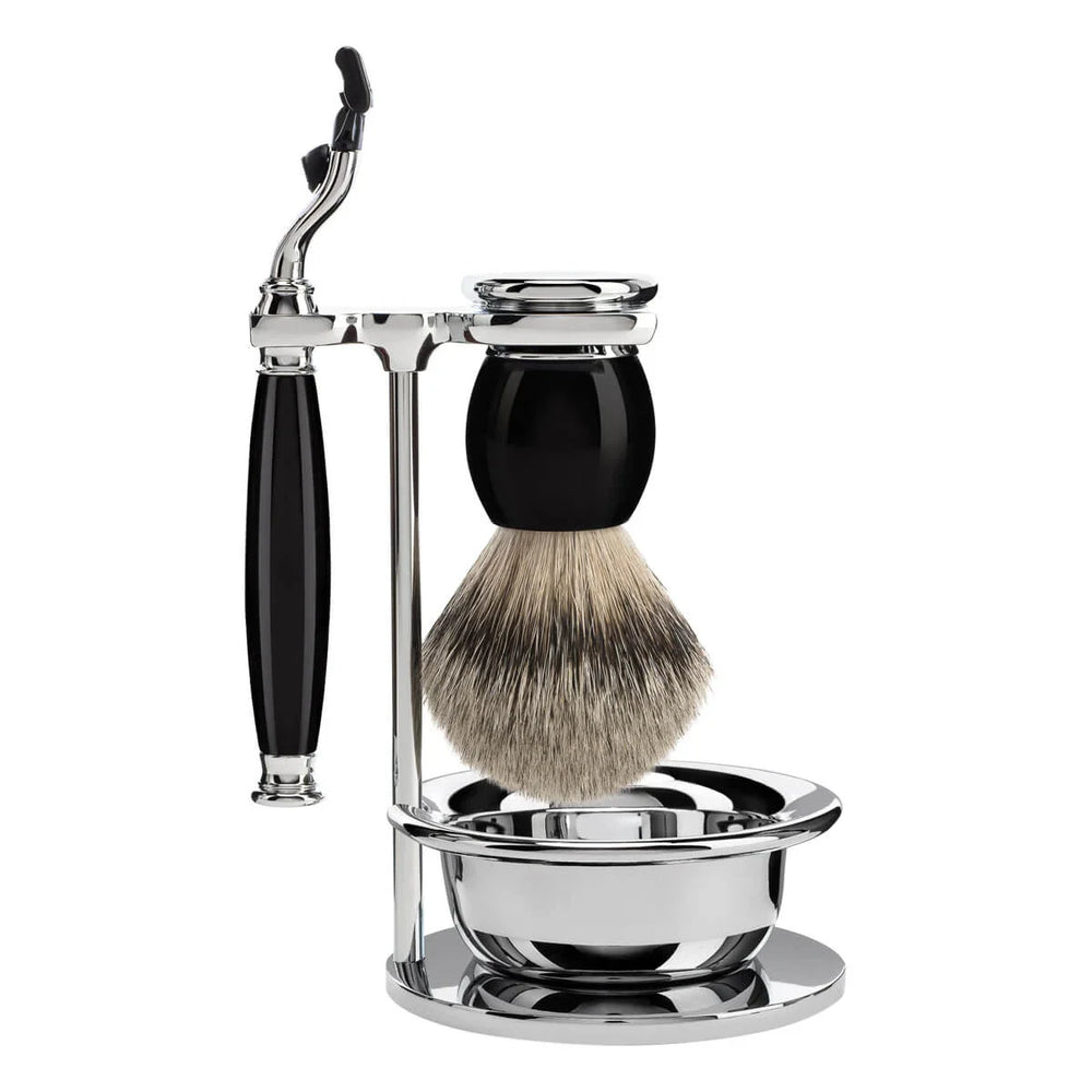 Mühle Shaving Set 4-Piece Sophist - Black Mach3®