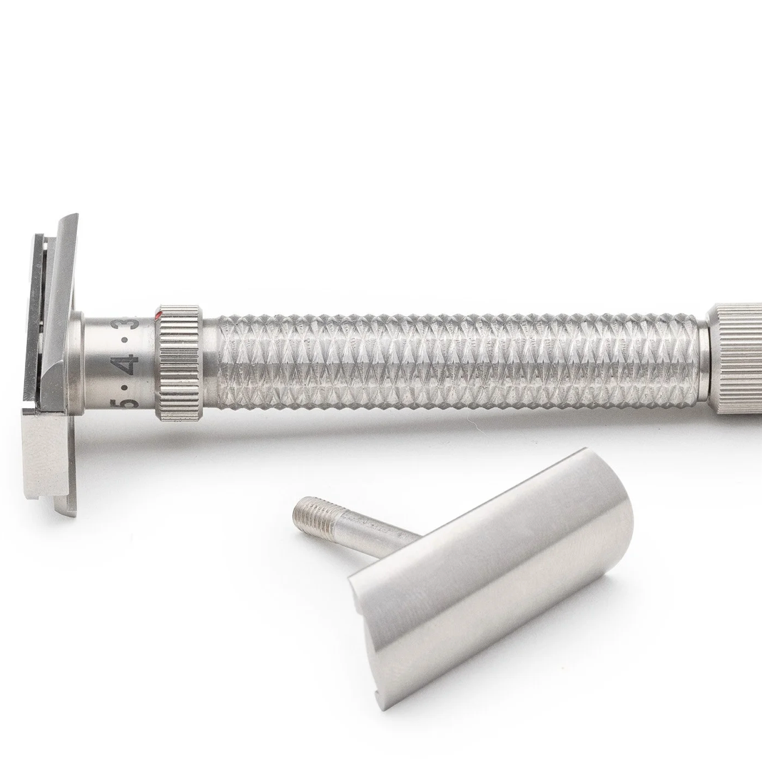 Slant Safety Razor Konsul XL - Stainless Steel rex supply co. 
