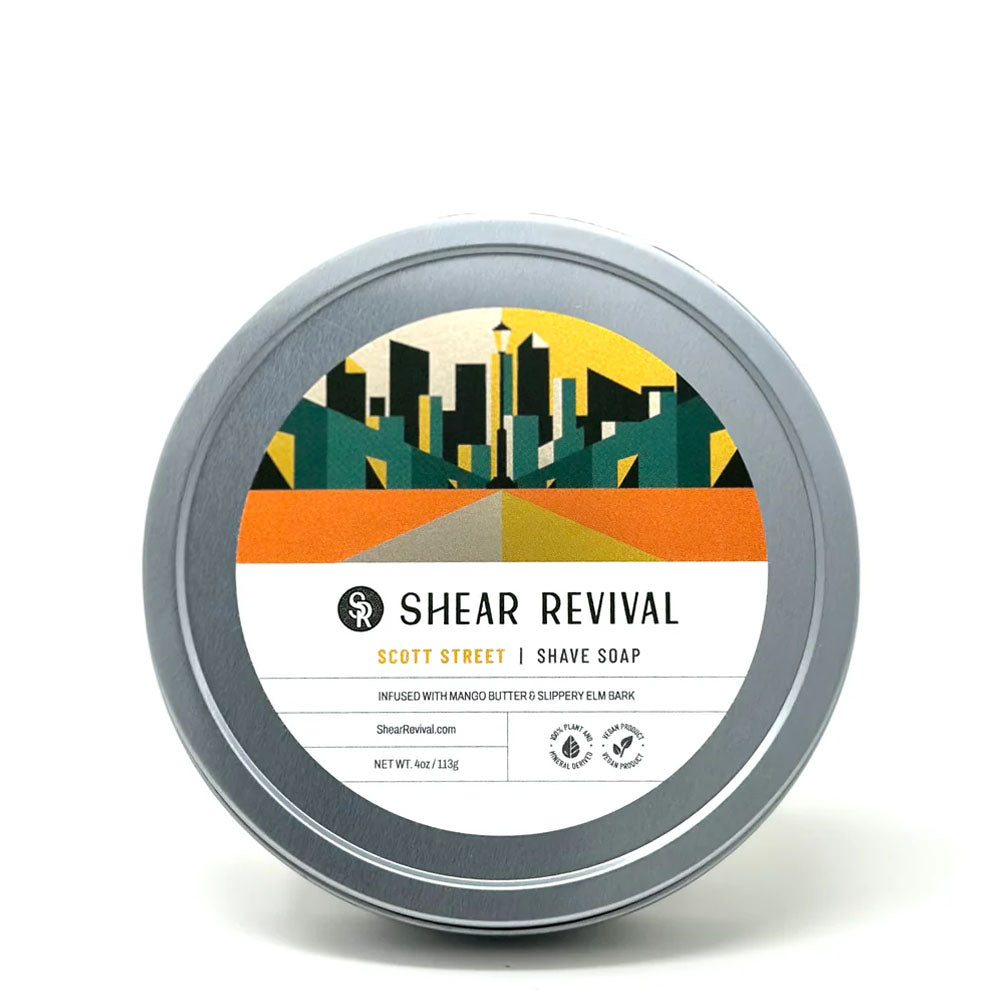 Shear Revival Scott Street Shave Soap – Orange & Oakmoss