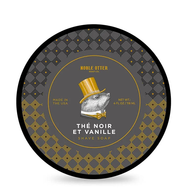 Noble Otter Shaving Soap – Thé Noir et Vanille