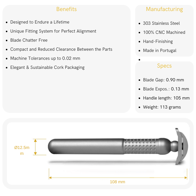 Safety Razor Closed Comb Masamune Nodachi Tatara razors