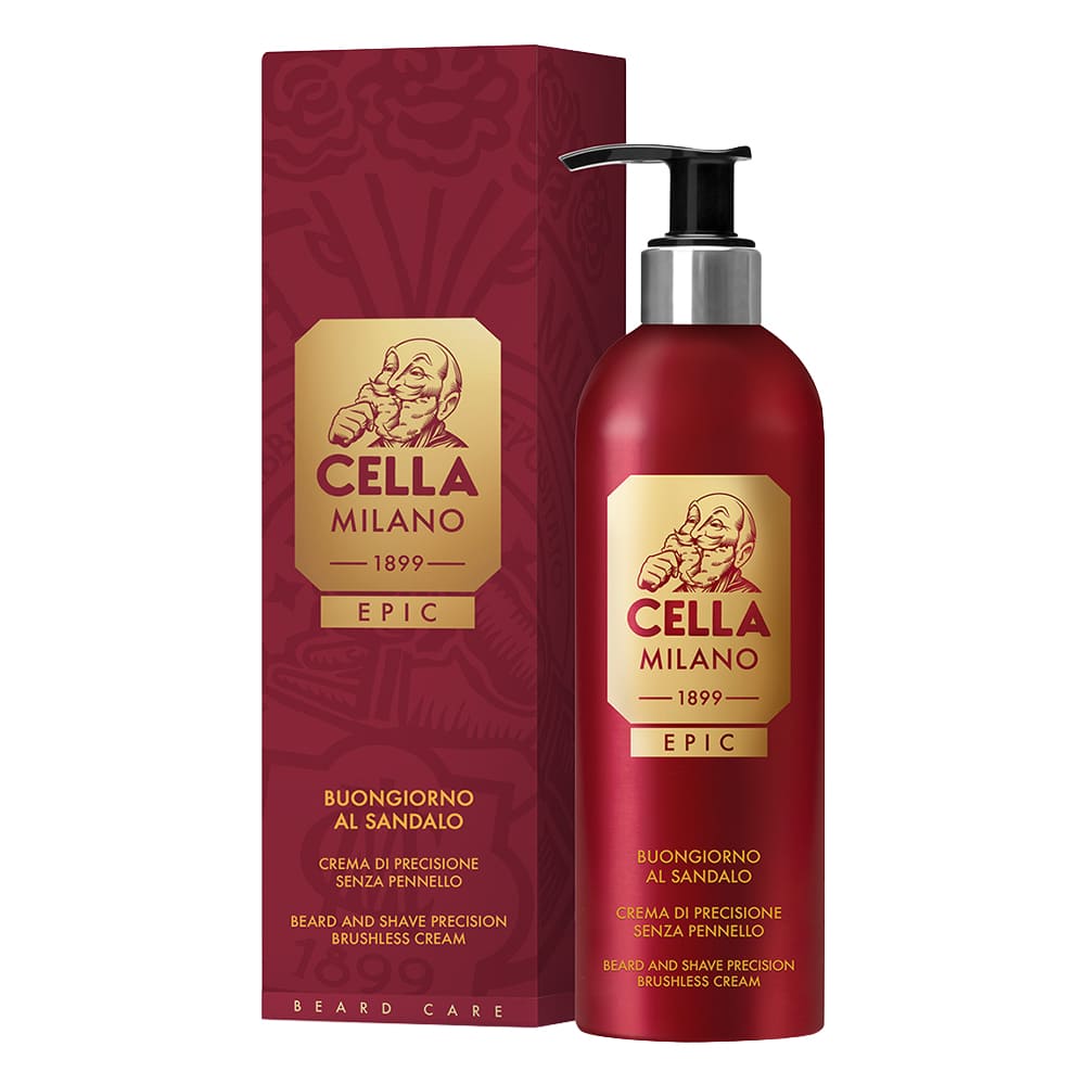Cella Milano Epic Precisionskräm för skägg – Buongiorno al Sandalo