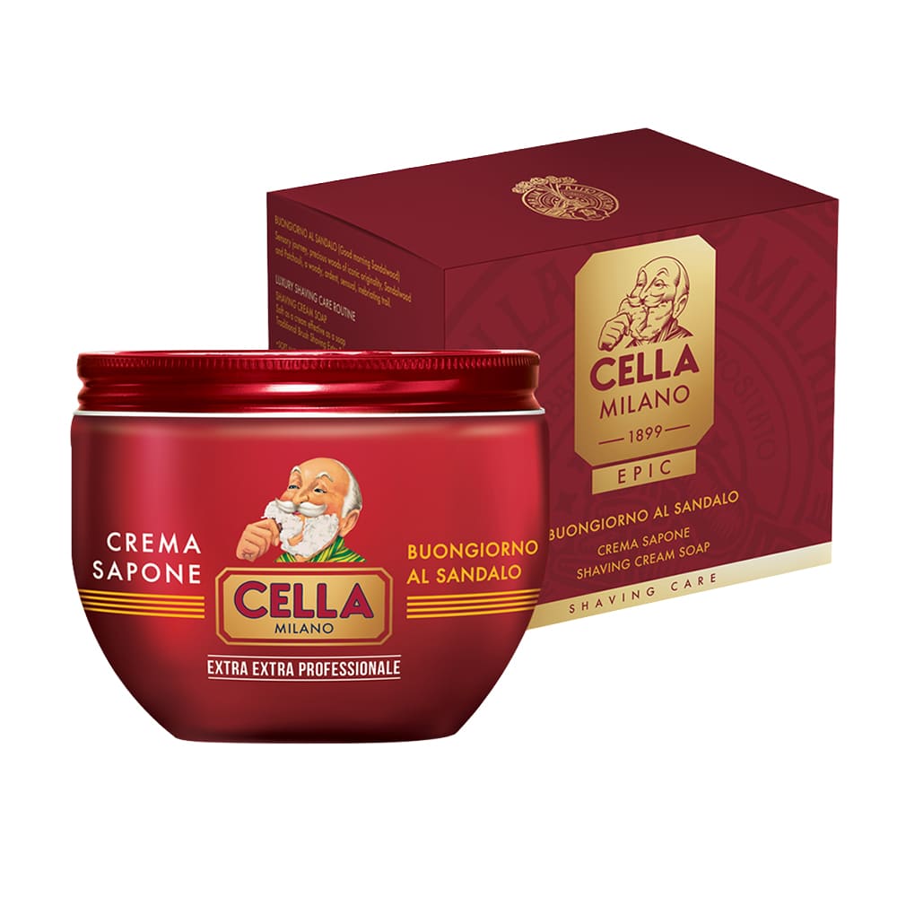 Cella Milano Epic Shaving Soap – Buongiorno al Sandalo