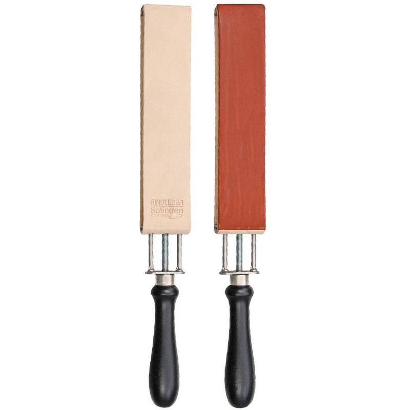 Herold of Solingen Tension Paddle Strop 56Ri Red – Double Sided – Cowhide Leather