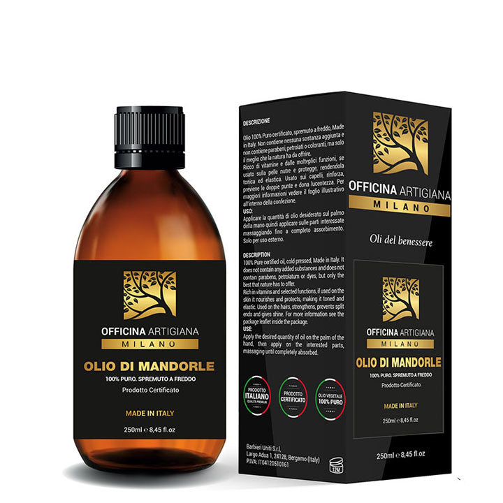 Officina Artigiana Milano 100% Pure Certified Sweet Almond Oil